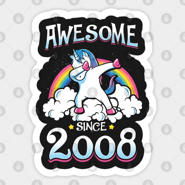 Awesome since 2008 Sticker by KsuAnn